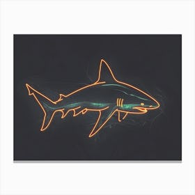 Neon Goblin Shark 5 Canvas Print