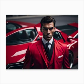 Bussinness Man Red (94) Canvas Print