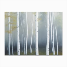Abstract Aspen Forest 1 Canvas Print