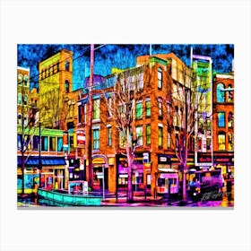 Gastown Vancouver Bc - Downtown Vancouver Canvas Print