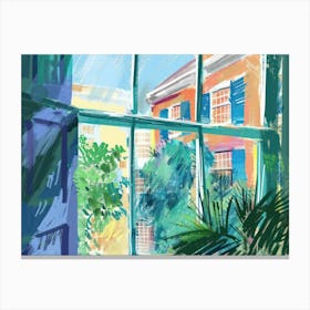 Charleston From The Window View Painting 4 Canvas Print