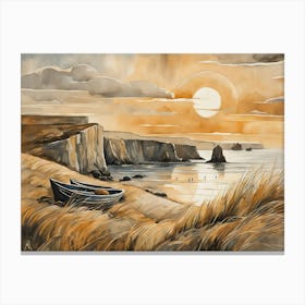 European Coastal Painting (40) Canvas Print