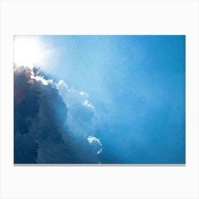 Sunlight In The Clouds, Oil Painting Canvas Print