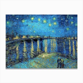 Starry Night Over The Rhone Vincent Van Gogh 1 1 Canvas Print