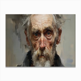 Portrait Of An Old Man Canvas Print