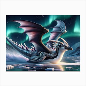 Draguin the Elegant Dragon-Penguin Canvas Print