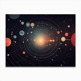 Space Galaxy Canvas Print