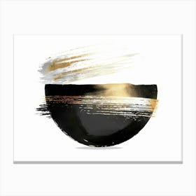 Black And Gold 102 Canvas Print