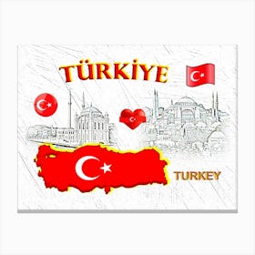 OUR HOME - TURKEY design collection Canvas Print