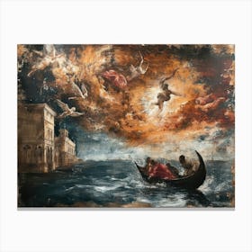 Contemporary Artwork Inspired By Tintoretto 4 Canvas Print