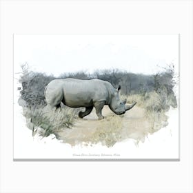 Khama Rhino Sanctuary, Botswana, Africa Canvas Print