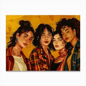 Group Of Girls 1 Canvas Print