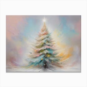 Abstract Christmas Tree 6 Canvas Print