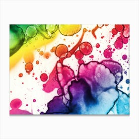 Watercolor Rainbow 1 Canvas Print