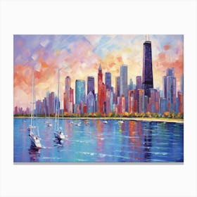 Chicago Skyline 10 Canvas Print