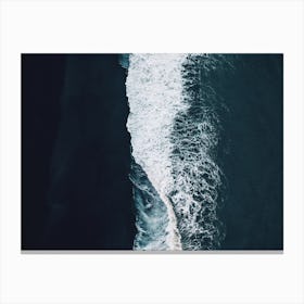 Dark Moody Waves Canvas Print