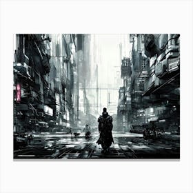 Futuristic Cityscape 1 Canvas Print