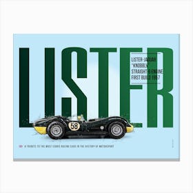 Lister-Jaguar "Knobbly" Tribute Canvas Print