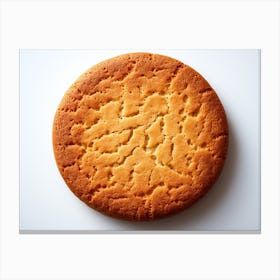 Biscuit On A White Background Canvas Print