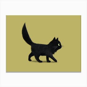 Creeping Cat Option Canvas Print