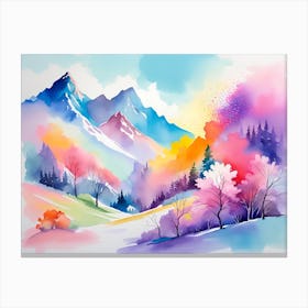 Mountain landscapes 9 Canvas Print