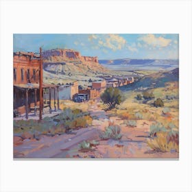 Western Landscapes Dodge City Kansas 2 Canvas Print