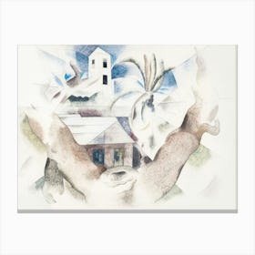 House In The Mountains Canvas Print