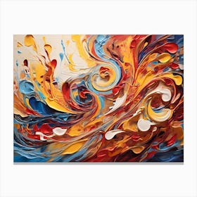 Abstract Painting Paintings Art Print 3 Canvas Print