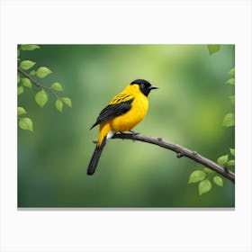 Yellow Oriole Canvas Print