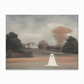 Ghost In The Field 2 Canvas Print