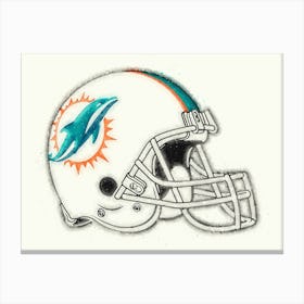 Miami Dolphins Helmet Canvas Print