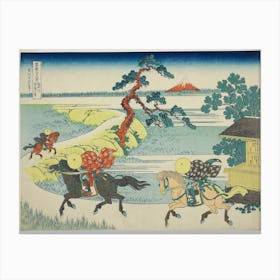 Thirty Six Views Of Mount Fuji, Katsushika Hokusai 6 Canvas Print