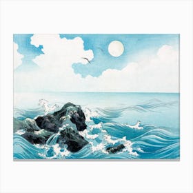 Ocean Wave At Kojima Island Canvas Print