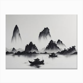 Chinese Landscape Ink (2) Canvas Print