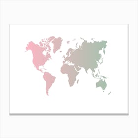 World Map 10 Canvas Print