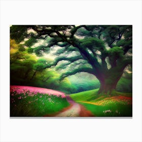 Path Through The Forest Canvas Print