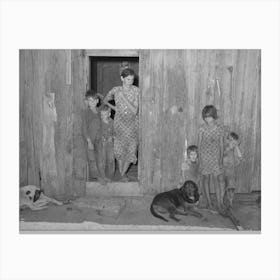 Part Of Family Of Tenant Farmer Hill Section, Mcintosh County, Oklahoma By Russell Lee Canvas Print