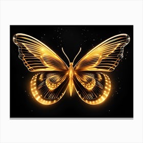 Golden Butterfly 84 Canvas Print