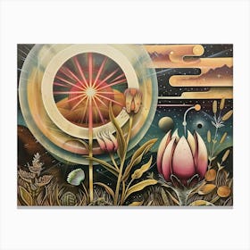 Esoterique Flower Canvas Print