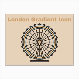 London Gradient Icon Canvas Print