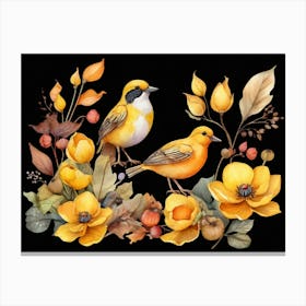 Autumn Birds 1 Canvas Print