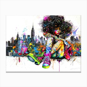 Little Miss - Urban Legend Canvas Print