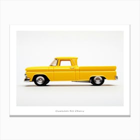 Toy Car Custom 62 Chevy Yellow Poster Canvas Print