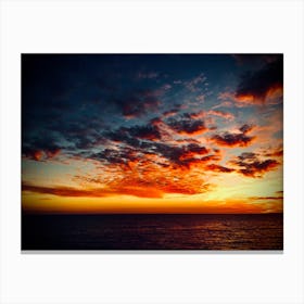 Sea Sunset Canvas Print