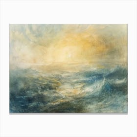 Sunrise Over The Sea Canvas Print