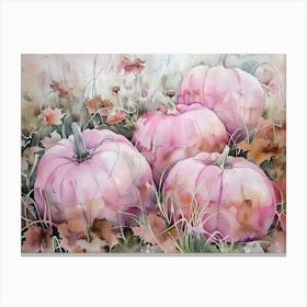 Pink Pumpkins 8 Canvas Print