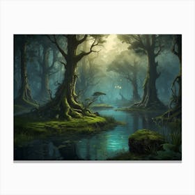 Forest Wallpaper Canvas Print