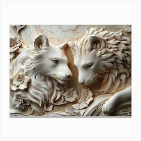 Beautiful 3d Animal 3 Canvas Print