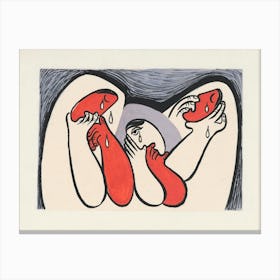 Crying Women (1938), Mikuláš Galanda Canvas Print