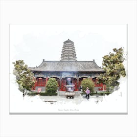 Famen Temple, Xi An, China Canvas Print